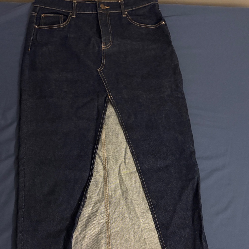 Bershka Indigo Denim Skirt